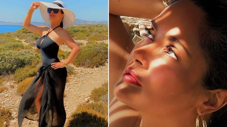 Salma Hayek's Birthday Gift for Her Fans is all About Posing in Sexy Black Beachwear (View Pic)