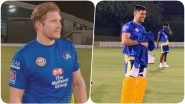 MS Dhoni, Shane Watson Bring Down the Nets With Tall Sixes Ahead of MI vs CSK IPL 2020 Opening Match (Watch Video)
