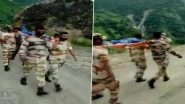 Uttarakhand: ITBP Jawans Carry Dead Body of Local for 8 Hours, Walk 25 Kms to Reach Munsyari From Pithoragarh; Watch Video