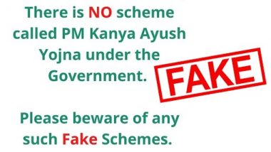 Govt Providing Rs 2000 to Every Girl Child Under Pradhan Mantri Kanya Ayush Yojana? PIB Fact Check Reveals Truth Behind Fake Scheme