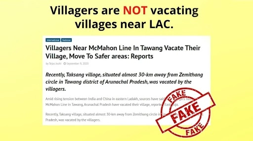 Arunachal Pradesh Villagers Living Near McMahon Line in Tawang Vacate Village Amid Rising Tension Between India and China? PIB Fact Check Reveals Truth Behind Fake Post