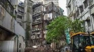 Mumbai Building Collapse: Parts of Multi-Storeyed Building Collapses at ST Building Chowk in Dongri, 6 People Safely Rescued