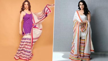 Fashion Faceoff: Tamannaah or Radhika Madan, Who Nailed this Sukriti & Aakriti Sharara Set Better? Vote Now