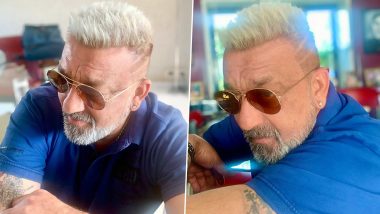 KGF 2 Star Sanjay Dutt Flaunts Platinum Blonde Hairdo and His New Suave Look Is a Treat for His Fans (View Pics)