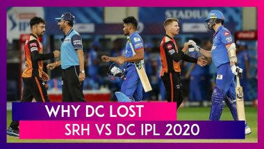 Hyderabad vs Delhi IPL 2020: 3 Reasons Why Delhi Lost To Hyderabad