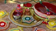 Karwa Chauth 2020 Thali Decoration Ideas: How to Decorate Your Karva Chauth Thali and Chalni? List of Items and Easy Ways to Arrange Your Vrat Thali