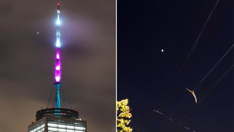 Mars Opposition 2020 Pics and Videos: Sky Gazers Are Thrilled to Spot the Red Planet Shining Extra Bright in the Night Sky As It Appears Opposite to the Sun