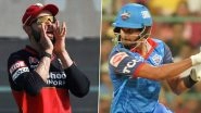 Royal Challengers Bangalore vs Delhi Capitals, IPL 2020 Toss Report and Playing XI Update: Axar Patel Replaces Injured Amit Mishra, RCB Include Moeen Ali As Virat Kohli Opts to Field First