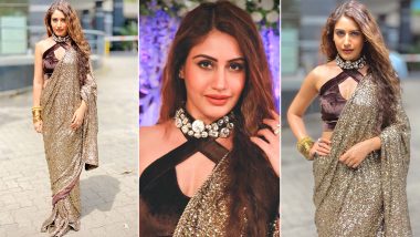 Naagin 5 Actress Surbhi Chandna's Glittery Shimmer Saree Has All of Our Attention (View Post)