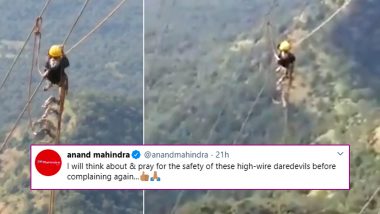 Mumbai Power Outage: Anand Mahindra Says He Will Think About the 'High-Wire Daredevils Before Complaining Again' as Videos of MSEB Employees Working Tirelessly Go Viral