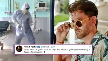 Hrithik Roshan Reacts To Viral Video of Assam Doctor Grooving to Ghungroo, Appreciates Surgeon's 'Terrific Spirit'