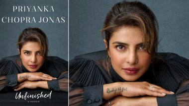 Priyanka Chopra Jonas Shares the Cover of Her Memoir 'Unfinished', Says She Wants Readers to Learn to Move On