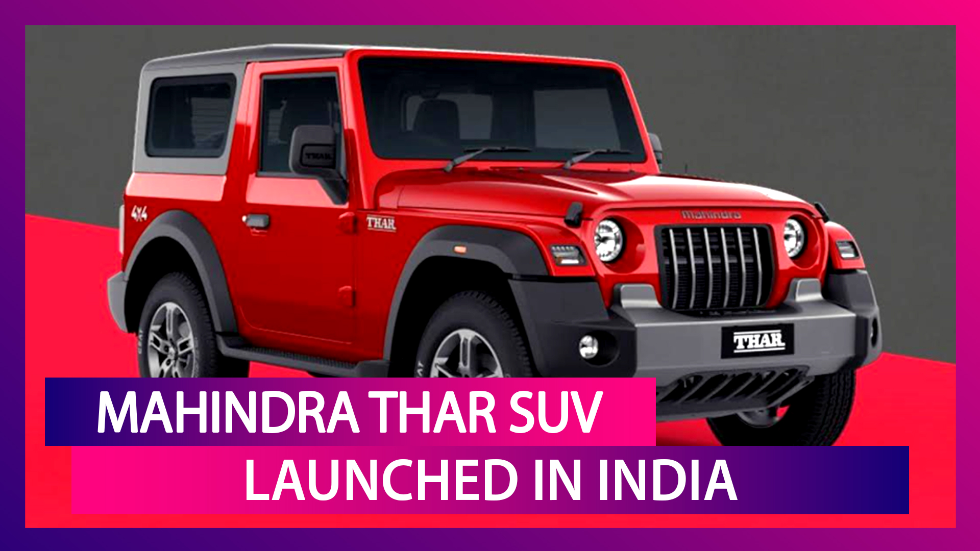 Brezza Car Xxx - 2020 Mahindra Thar Launched in India at Rs 9.80 Lakh; Prices, Features,  Variants & Specifications | ðŸ“¹ Watch Videos From LatestLY