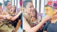 Kangana Ranaut Rubs Haldi on Brother Aksht&rsquo;s Face; Shares 'Badhai' Ceremony's Video Ahead of His Wedding in November &ndash; WATCH