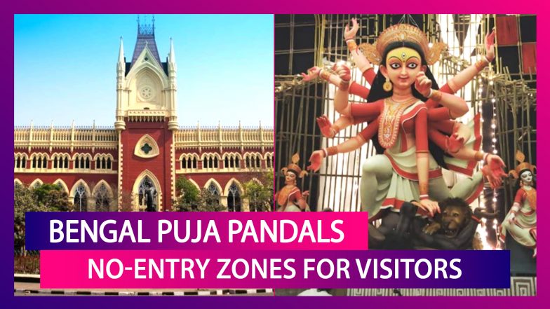 Durga Puja 2020 West Bengal Puja Pandals No Entry Zones For Visitors Only Organisers To Be 7042