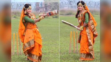 Bangladesh Women’s Cricketer Sanjida Islam's Wedding Photoshoot on Cricket Field is Simply Amazing! (View Pics)