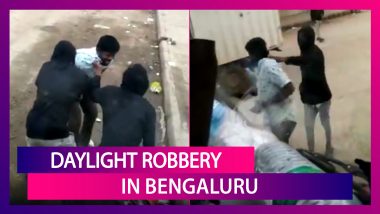 Bengaluru: Video Of Daylight Robbery By Two Men At Knifepoint Goes Viral; Security Beefed Up Near Chickpet Metro Station