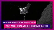 NASA Spacecraft Touches Down On Asteroid Bennu 200 Million Miles From Earth; Grabs Sample Rock