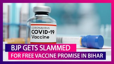 BJP Announces Free COVID-19 Vaccine In Bihar Elections Manifesto, Gets Slammed By Rahul Gandhi, Harsimrat Kaur For Doing Politics-Over-Vaccine