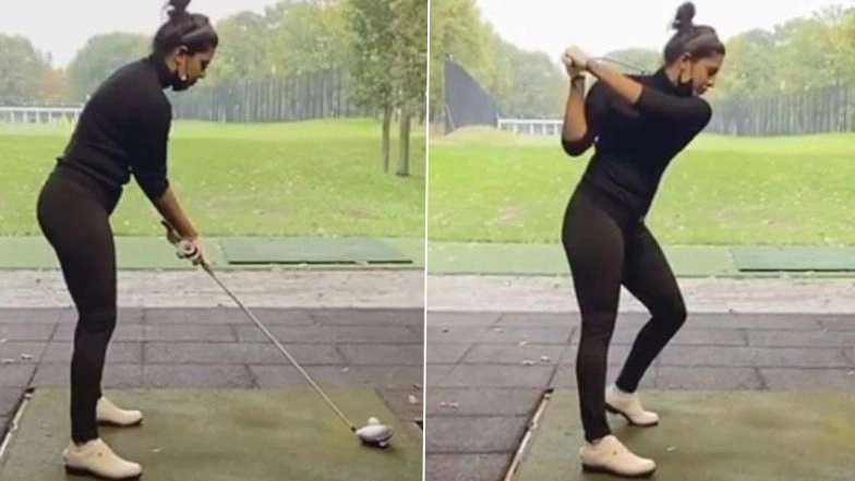 Priyanka Chopra Takes a Clean Golf Shot like a Pro; Shares Slow-Motion Video Playing the Sport