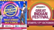Amazon's Great Indian Festival, Snapdeal's 'Kum Mein Dum' & Flipkart's Big Billion Days Sale 2020; Check Offers & Deals