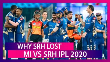 Mumbai vs Hyderabad IPL 2020: 3 Reasons Why Hyderabad Lost to Mumbai