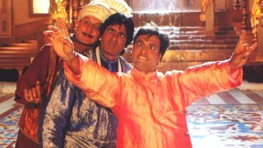 Bade Miyan Chote Miyan Clocks 22 Years: Anupam Kher Reminisces Amitabh Bachchan, Govinda's Classic Comedy, Shares a Goofy Pic From the Film