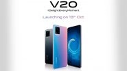 Vivo V20 Smartphone With 44MP Selfie Camera to Be Launched in India on October 13