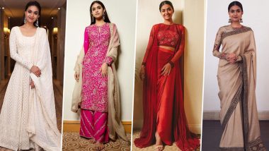 Keerthy Suresh Birthday Special: She Loves Ethnic Ensembles and There's No One Who Nails Them As Well As Her (View Pics)