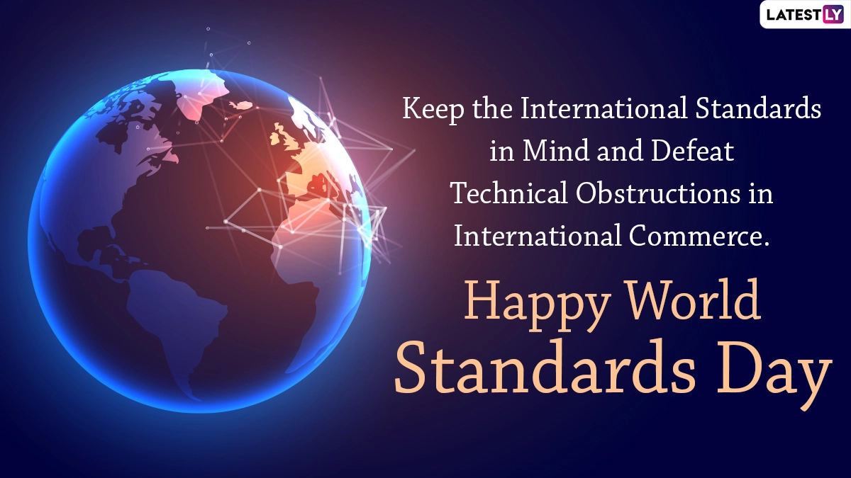 World Standards Day 2020 Wishes and Messages WhatsApp Stickers, Quotes