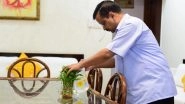 10 Hafte 10 Baje 10 Minute Anti-Dengue Campaign: Delhi CM Arvind Kejriwal and His Family Members Inspect Their Residence for Stagnant Water to Prevent Dengue Mosquito Breeding