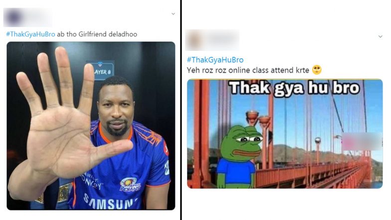 #ThakGyaHuBro Funny Memes & Jokes Trend on Twitter: From Being Tired of Online Classes to Single Life, See Netizens' Hilarious Take on the Phrase That Has Been MOOD This Year