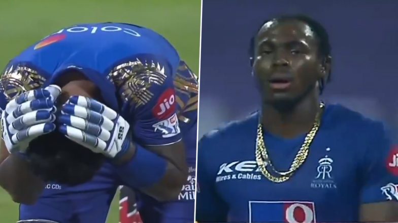 Hardik Pandya Survives Jofra Archer's Beamer But Suryakumar Yadav Hit With Bouncer During MI vs RR IPL 2020 Clash (Watch Video)