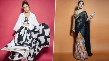 Hina Khan Dons Two Fashionable Looks in 24 Hours, Goes From Being Ultra-Glam to Ethnic Wow (View Pics)