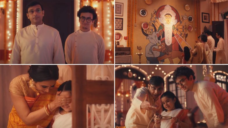 Durga Puja 2020: Asian Paints Ad of Mini’s ‘Pujo at Home’ Melts a Million Hearts, Watch Viral 'Dugga Elo Ghawrey' Video