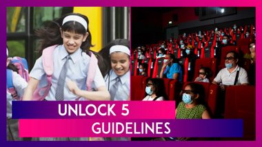 Unlock 5 Guidelines: Schools, Colleges Allowed To Reopen From October 15 In A Graded Manner; Cinemas Allowed To Reopen With Limited Seating; International Flights To Remain Suspended Till October 31
