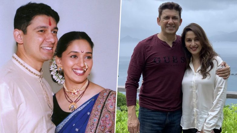 Madhuri Dixit and Husband Sriram Nene Celebrate 21st Marriage Anniversary by Sharing a 'Then and Now' Throwback Pic