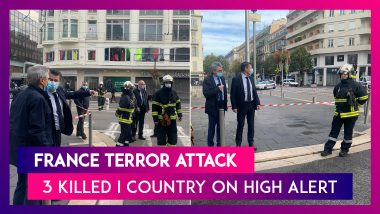 France Terror Attack: 3 Killed As Woman Beheaded In Nice Near Notre-Dame Basilica, Macron Government Raises Threat Level To Highest