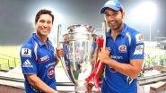 Mumbai Indians Share Rohit Sharma & Sachin Tendulkar's Throwback Photo With CLT20 2013 Trophy Ahead of MI vs RR, IPL 2020 (View Post)
