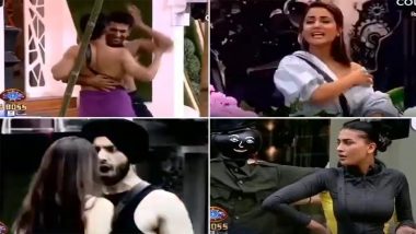 Bigg Boss 14 Preview:: Rahul Vaidya and Eijaz Khan's 'Ang Se Ang Lagana' Performance Leaves Hina Khan In Splits, Sanchalak Nikki Tamboli Abuses Shehzad Deol and Calls Him 'C*****a' (Watch Video)