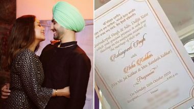 Neha Kakkar and Rohanpreet Singh's Wedding Invite Pic Goes Viral, Duo to Marry on October 26? (View Post)