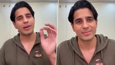 Sidharth Malhotra Invites Fans for Virtual Dumb Charades to Help Children Battling Cancer (Watch Video)