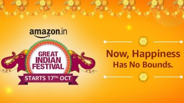 Amazon Great Indian Festival Sale 2020 Announced From October 17, 2020; Prime Members to Get Early Access From October 16