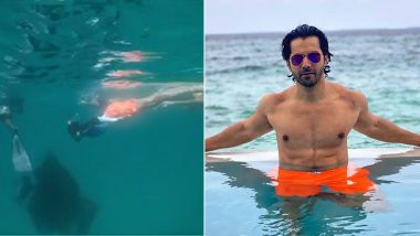 Coolie No1 Star Varun Dhawan Enjoys Scuba Diving in the Maldives