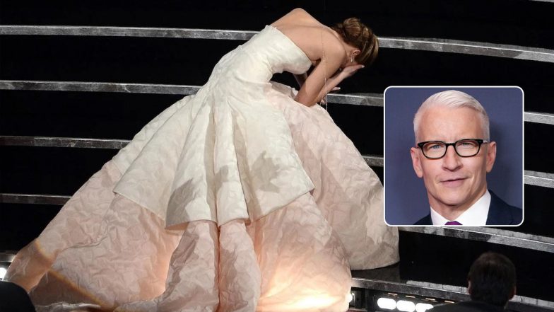 Jennifer Lawrence Says She Confronted Anderson Cooper After He Accused Her of Fake Oscars Fall