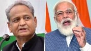 Rajasthan CM Ashok Gehlot Urges PM Narendra Modi to Consider Making FIR Registration a Must on Each Complaint in Country