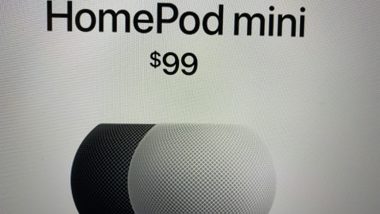 HomePod Mini: Apple Introduces Powerful Smart Speaker with Siri-Powered Computational Audio for Rs 9,900