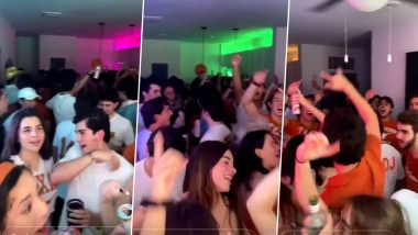 No Masks, No Social Distancing, Students at the University of Texas in Austin Captured Partying in Tightly Packed Apartment! Viral Video Draws Backlash Online