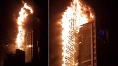 South Korea: Massive Fire Burns a High-Rise Tower Block And Has 'Not Been Completely Extinguished' Yet; Twitter Sends Prayers