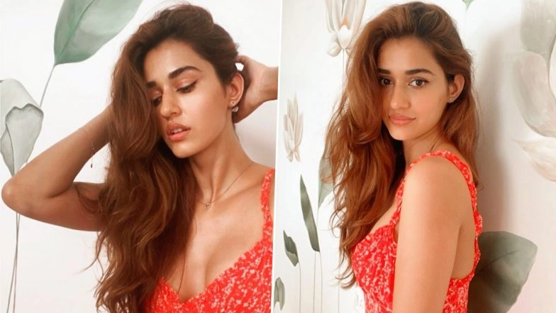 Disha Patani's Red Floral Dress is the Perfect Outfit to Wear on Your Brunch Date